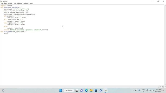 Program in Python that creates a simple quiz game смотреть онлайн