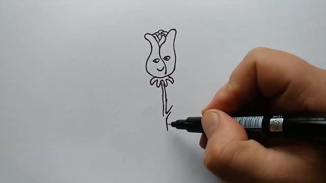 Как нарисовать цветок (розу). Шаг за шагом просто рисуем простые рисунки! Уроки рисования. смотреть онлайн