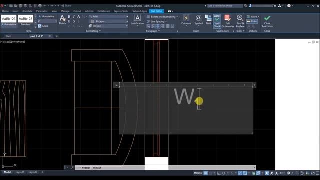 AutoCAD 2022 || Making A Simple Floor Plan In AutoCAD 2022: Part 4 || AutoCAD 2d Drawing
