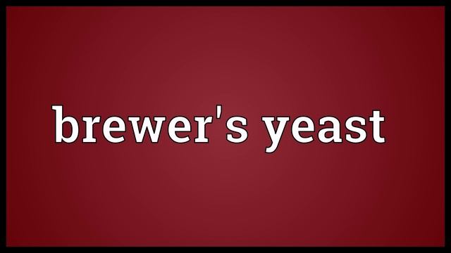 Brewer's yeast Meaning смотреть онлайн
