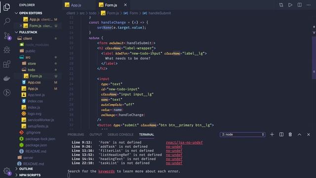 Node JS & React Full Stack Application Development #09 смотреть онлайн