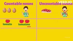 Countable and Uncountable nouns | Grammar with examples | Learn English for Kids