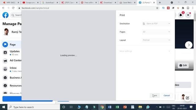 Laptop me Kisi bhi Page Ko Pdf Kaise Banaye | How to download pdf from website | Ramji technical смотреть онлайн