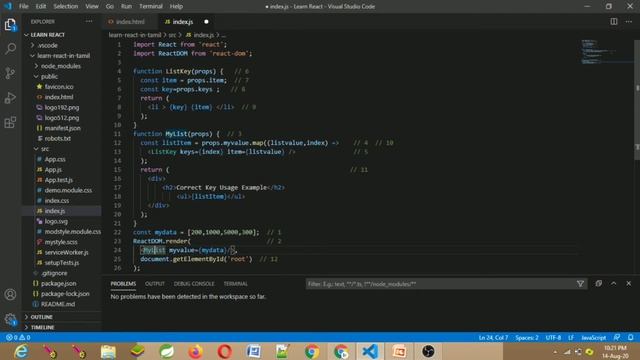 React Keys | ReactJS Tutorial | Part - 19 | Tamil | 2020 смотреть онлайн