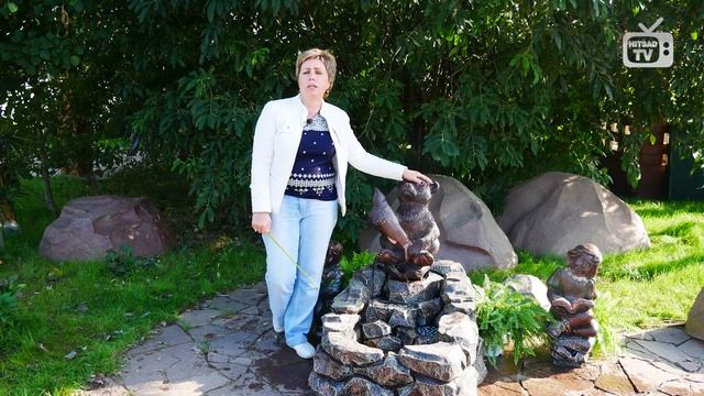 Фонтан для дачи Медведь ➡ Садовая композиция от Hitsad смотреть онлайн