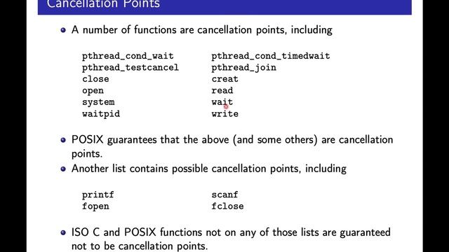 EDAN26 F04 / 7: Thread cancellation details (level 4) смотреть онлайн