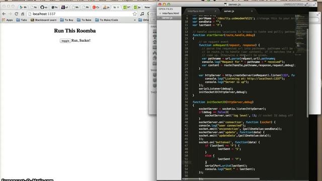 Computer Demo - Node.js controls a Roomba смотреть онлайн