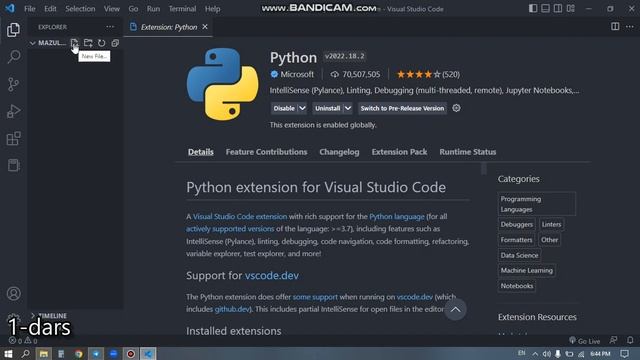 Pythonni 0 dan o'rgatamiz 1-dars смотреть онлайн