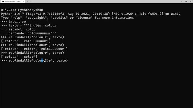 020 Biblioteca Estándar: RE - Expresiones regulares RegEx [curso Python] смотреть онлайн