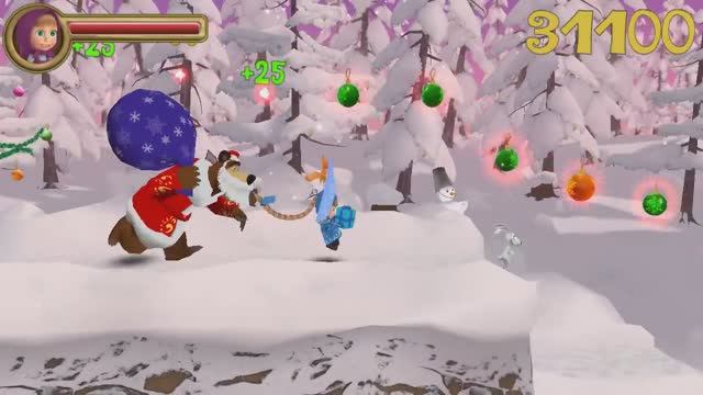 Маша и Медведь/ Копмьютерная игра №0004 - Догонялки/ Догнать Мишку смотреть онлайн