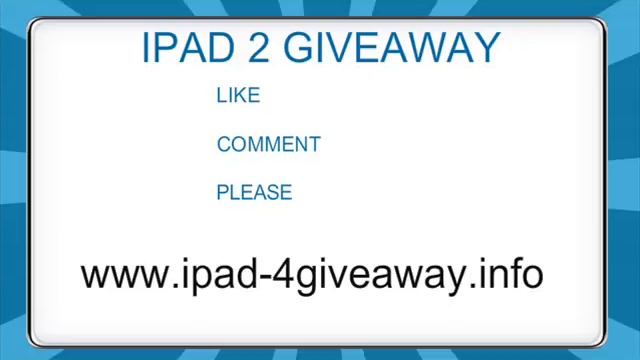 IPad 2 Giveaway 2011 смотреть онлайн