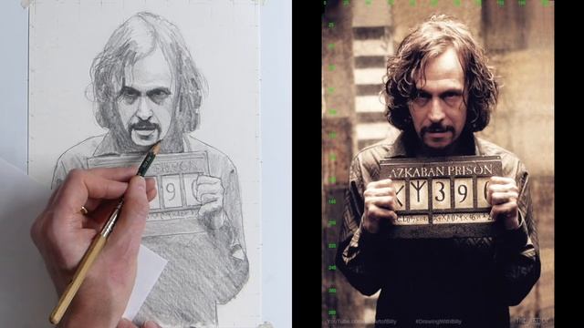 How To Draw Sirius Black For Beginners (Gary Oldman In The Harry Potter Movies)