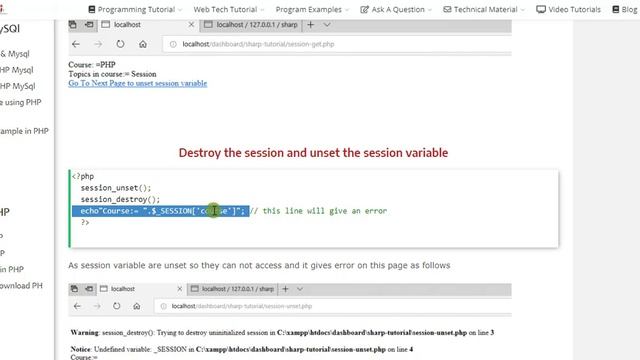 Chapter 20- Session in PHP смотреть онлайн