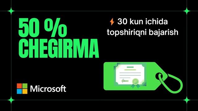 Microsoft Dan SERTIFIKAT OLISH | DASTURLASH