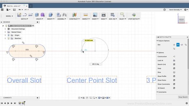 How to Create Slots in Fusion 360 Sketches (All 5 explained) смотреть онлайн