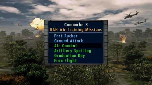 COMANCHE 3 [MS-DOS] Training missions, 1997, Novalogic Inc смотреть онлайн