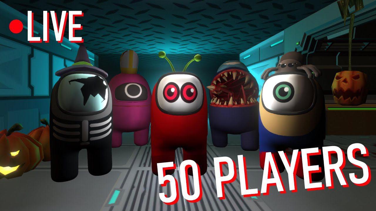 Стрим на 50 игроков - импостер 3д онлайн хоррор смотреть онлайн