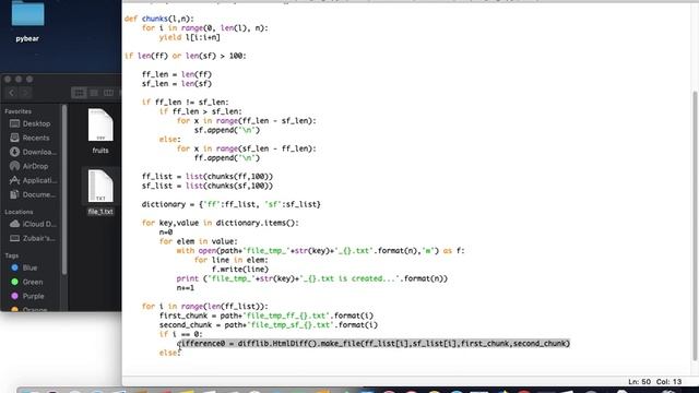 Generate comparison report for LARGE files using python смотреть онлайн
