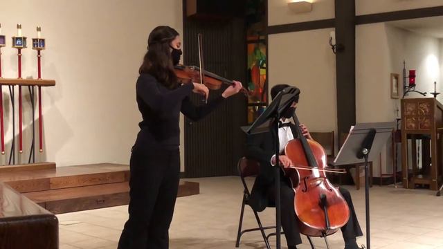 Berceuse by Reinhold Gliere VIOLIN and CELLO DUET смотреть онлайн