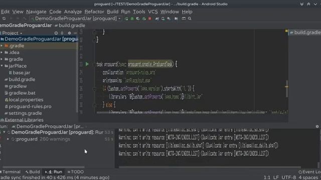 ProGuard jar obfuscation using Android Studio [beginner tutorial] смотреть онлайн