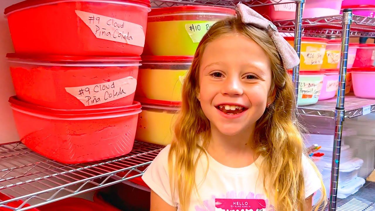 Настя и папа показывают как делать слайм смотреть онлайн