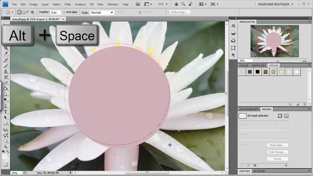 Digital Scrapbooking Tutorial - Photoshop Marquee Tool - Photoshop Shortcuts смотреть онлайн