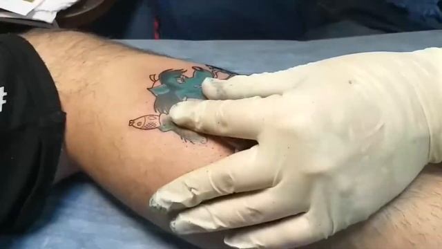 ВРЕМЯ ЗАБИВАТЬСЯ, TATTOO TIME LAPSE ВОЛК ИЗ МУЛЬТФИЛЬМА "НУ ПОГОДИ" смотреть онлайн