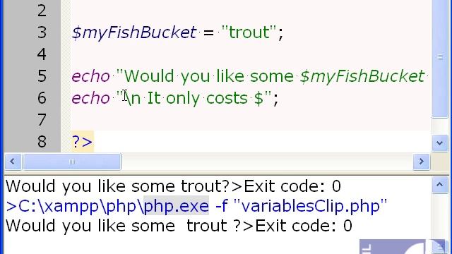 C1 PHP Variables Part 2 of 2 смотреть онлайн