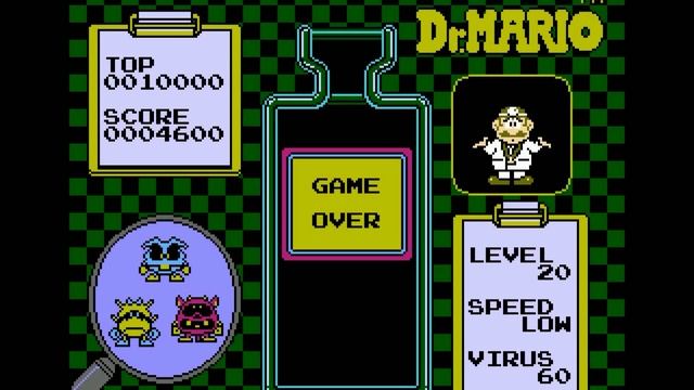 "Dr. Mario" Music : 7 - Game Over смотреть онлайн