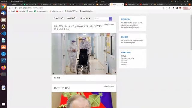 [PHP] Project Personal Blog News ( NOT LARAVEL) | Tran Huu Thang IT смотреть онлайн