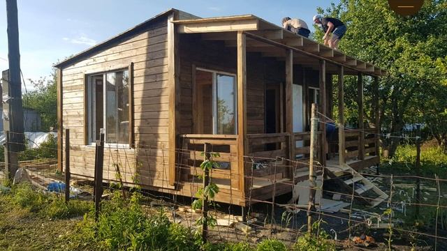 Строительство дачного дома из мини-бруса. смотреть онлайн