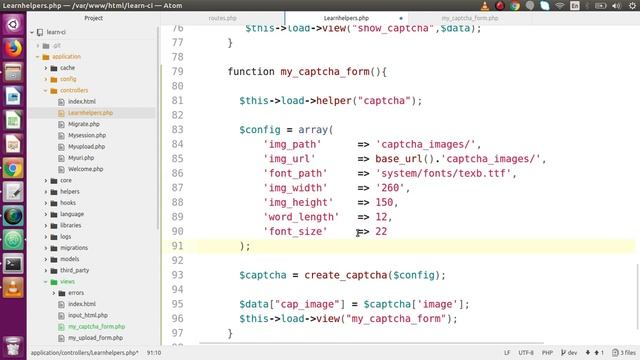 Learn CodeIgniter (v3.1.10) Framework Beginners Tutorial #36 - Captcha Validation in Application смотреть онлайн