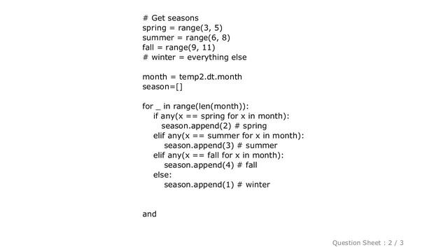 Pandas : Python: Datetime to season смотреть онлайн