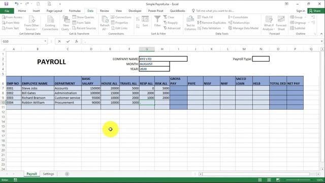 HOW TO CREATE A KENYAN PAYROLL IN EXCEL: Customizable PAYROLL | With Tax Calculator | PAYE | NHIF смотреть онлайн