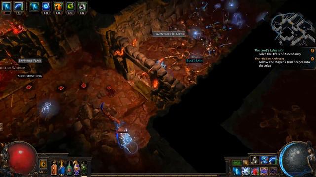 Path of Exile - Arc/Spire Trap Saboteur Apex of Sacrifice Run смотреть онлайн