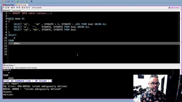 Database: Resolve ambiguous column error смотреть онлайн