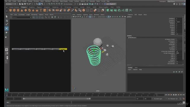 Maya Tutorial - Learn by Creating Objects - Node based system смотреть онлайн