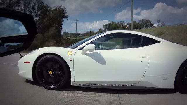 Underground Racing Twin Turbo Ferrari 458 Italia vs 2012 Lamborghini Aventador LP700-4 смотреть онлайн