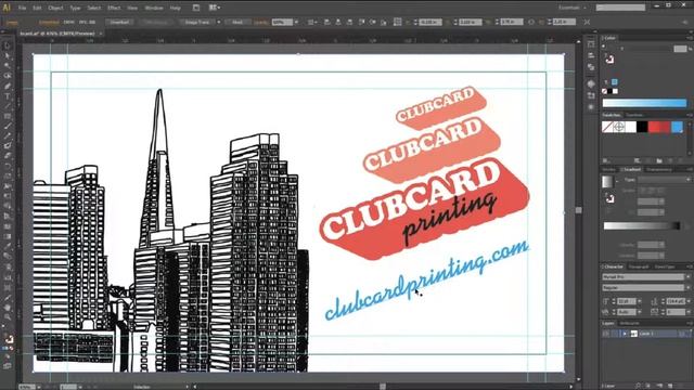 Setting Up A Business Card With Pantone Ink In Adobe Illustrator | Clubcard TV смотреть онлайн