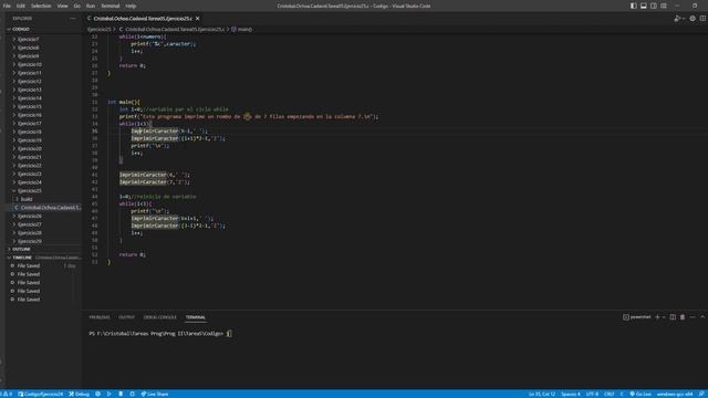 Cristobal Ochoa Cadavid Tarea05 Ejercicio25 c Codigo Visual Studio Code 2023 03 21 21 27 39 смотреть онлайн