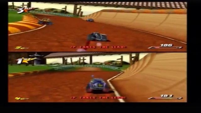 Stunt GP PS2 Multiplayer Gameplay ( Team17 ) Playstation 2 смотреть онлайн