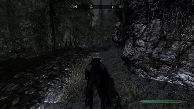 TES V Skyrim. Лесной эльф - оборотень №20. Охота на грязекраба-стража. Уроки Анги. смотреть онлайн