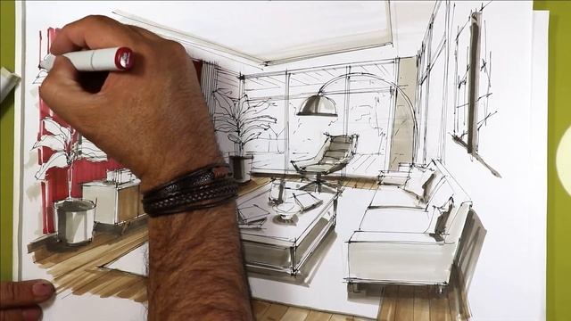 Interior sketch 15 смотреть онлайн