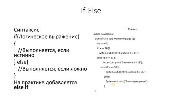 Системная архитектура . Начальный уровень. Основы Java. Лекция четвертая. смотреть онлайн