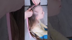 Обратная коса с лентой - как плести?