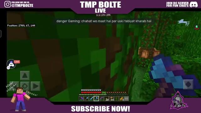 MINECRAFT SURVIVAL SMP LIVE WITH SUBSCRIBR ❤️?♥️ | ROAD TO 4K | JAVA+PE SERVER?? | TMP BOLTE LIVE смотреть онлайн