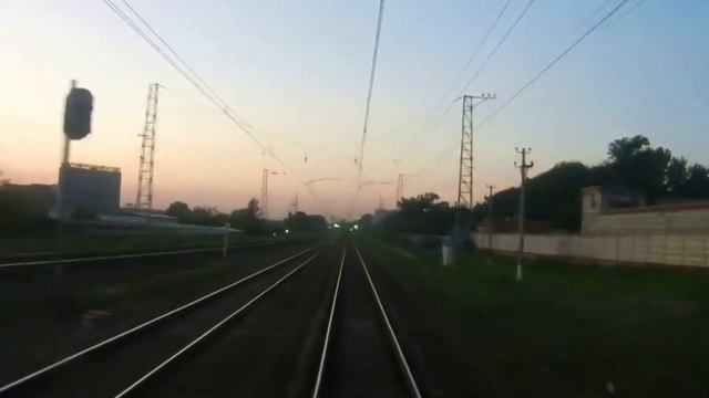 Царицыно - Курский вокзал из кабины машиниста смотреть онлайн