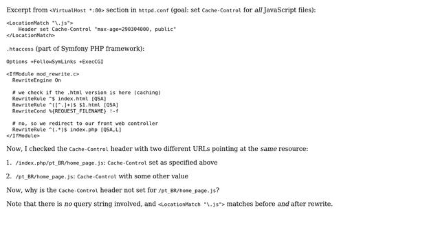 DevOps & SysAdmins: mod_rewrite in .htaccess causes header not to be applied - why? смотреть онлайн