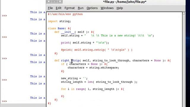 Python 64 String Right Strip смотреть онлайн