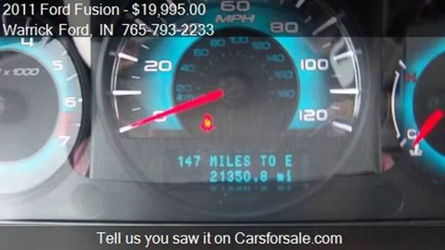 2011 Ford Fusion I4 SEL - for sale in Covington, IN 47932 смотреть онлайн